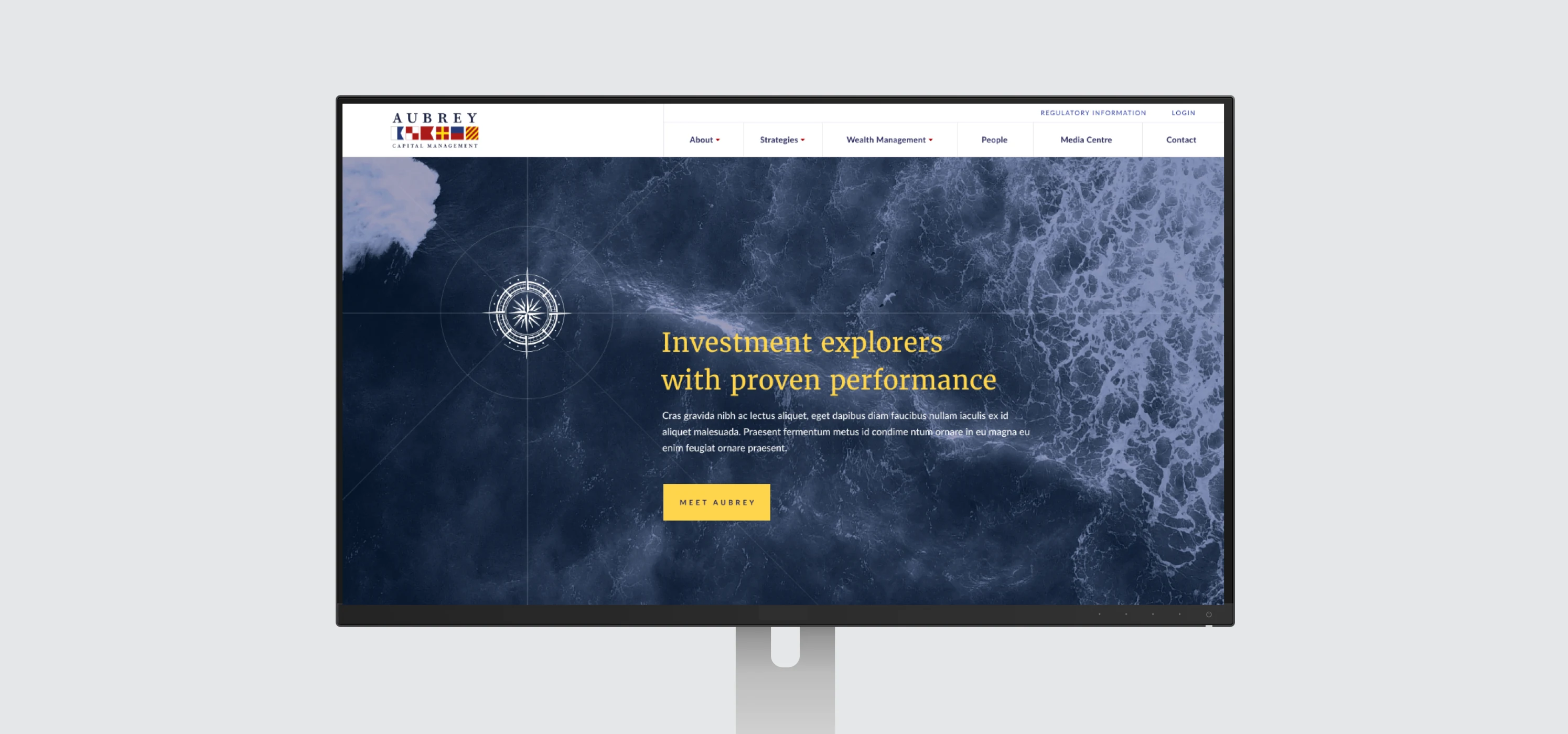 Aubrey Capital Management website pages